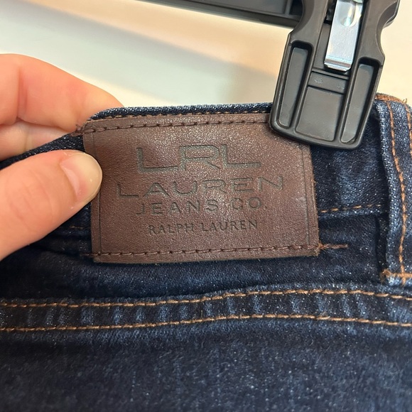 Vintage Lauren Ralph dark wash cuffed Denim Shorts - Picture 4 of 4